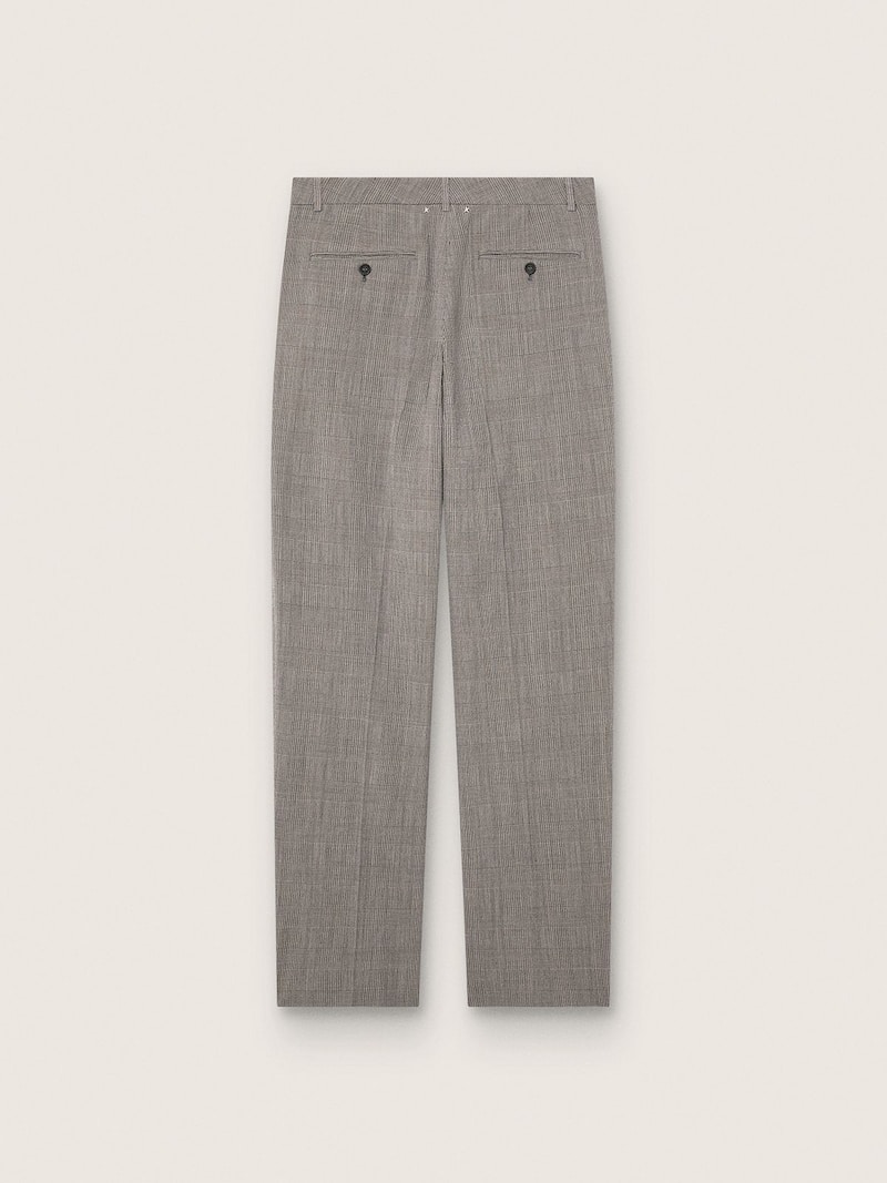 Golden Goose - Pantalon slim pour homme avec motif prince de Galles gris in 