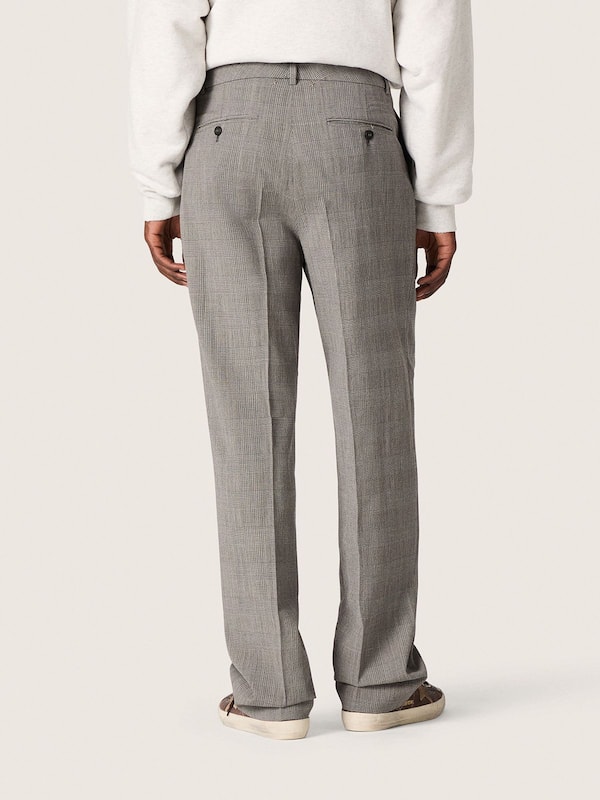 Golden Goose - Men’s slim-fit pants in gray Prince of Wales check in 