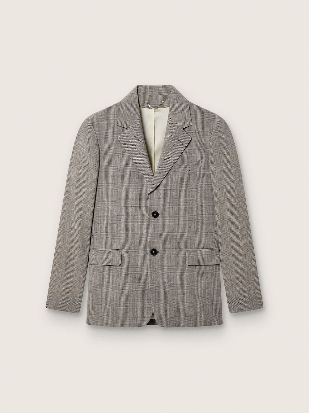 Veste pour homme en laine grise prince de Galles — Golden Goose