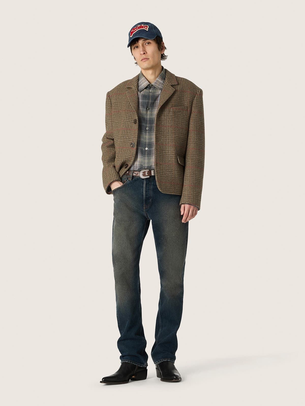 Jeans da uomo in denim blu