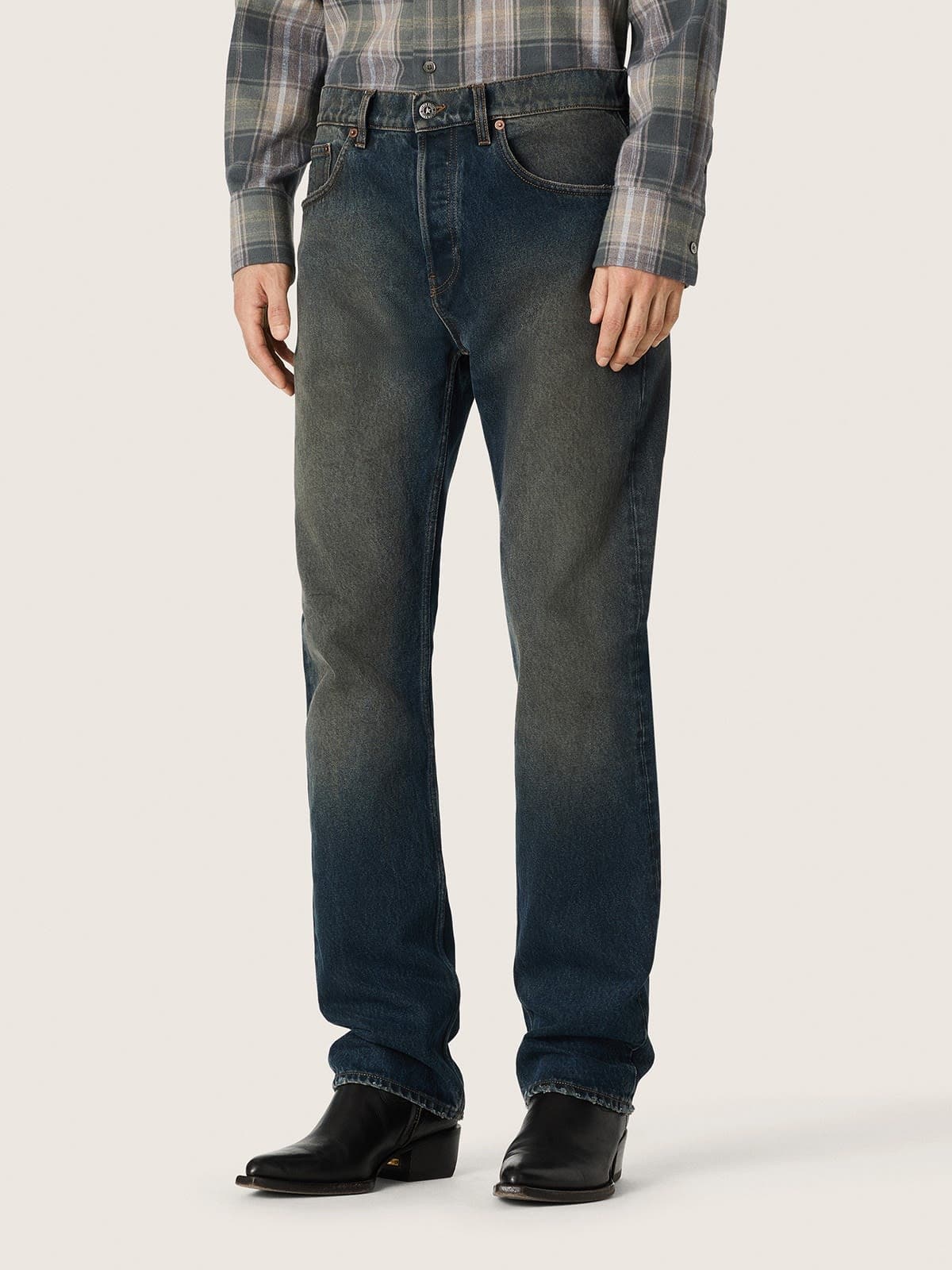 Golden Goose - Jean homme en denim bleu in 