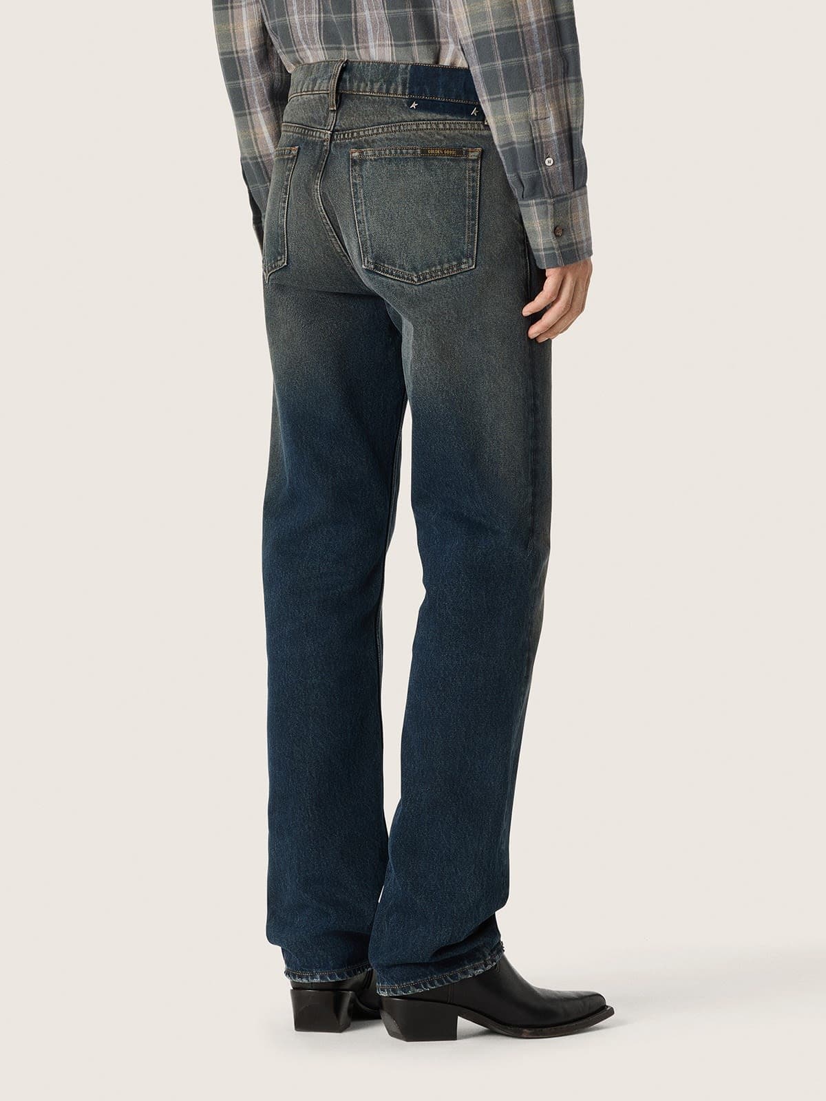Golden Goose - Jean homme en denim bleu in 