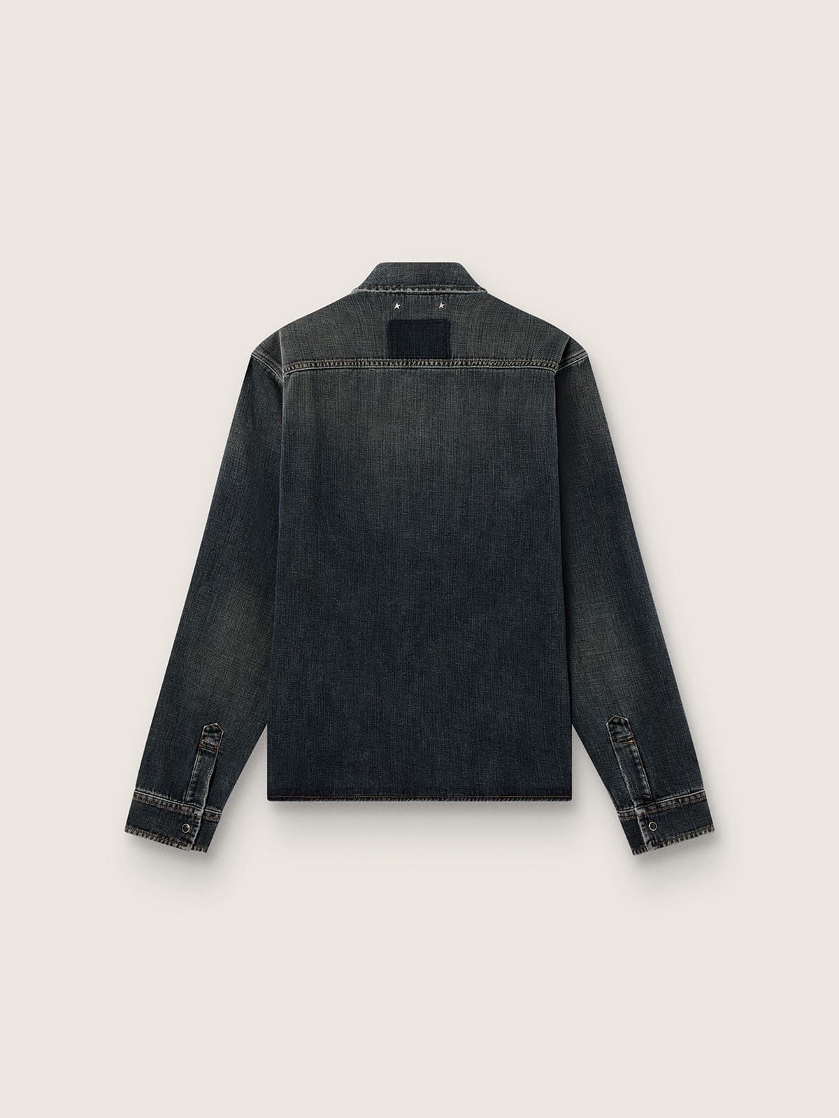 Men's shirt in blue denim