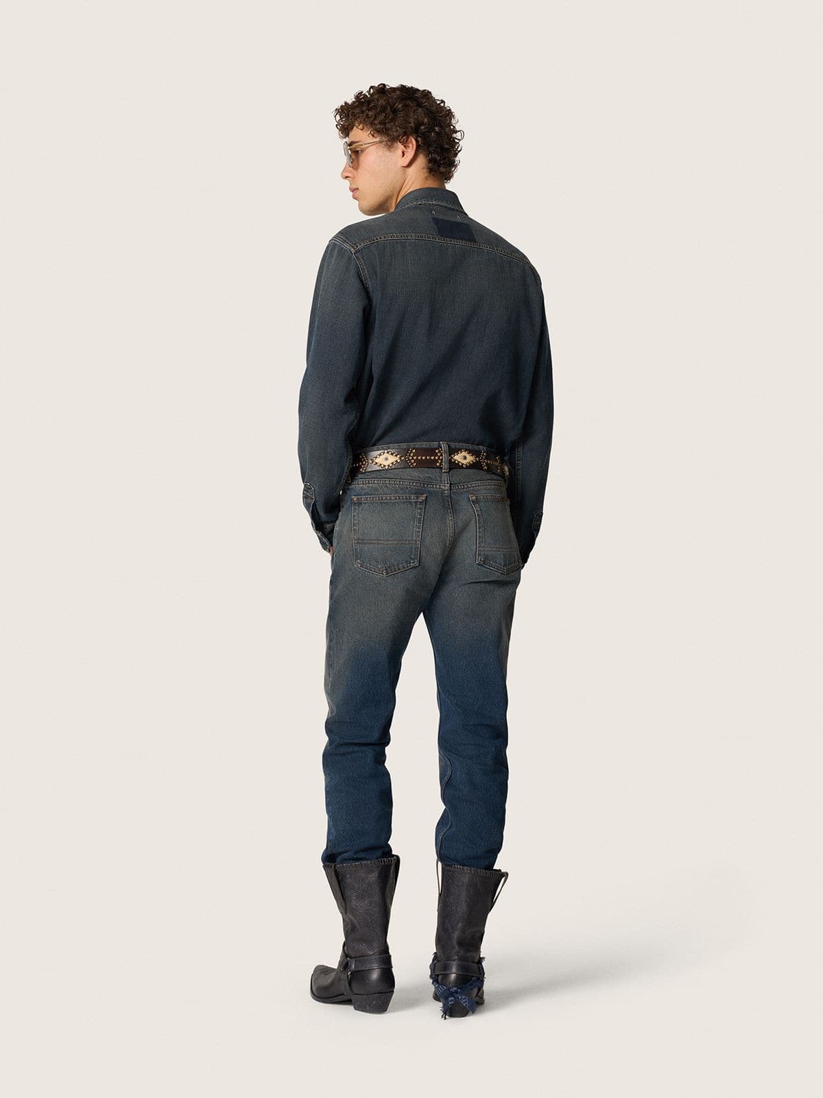 Golden Goose - Chemise homme en denim bleu in 