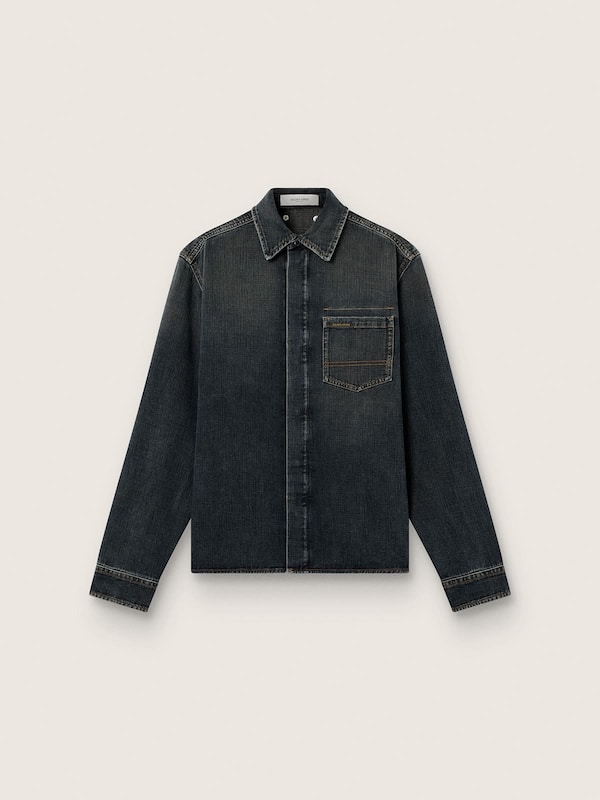 Golden Goose - Men's shirt in blue denim in 