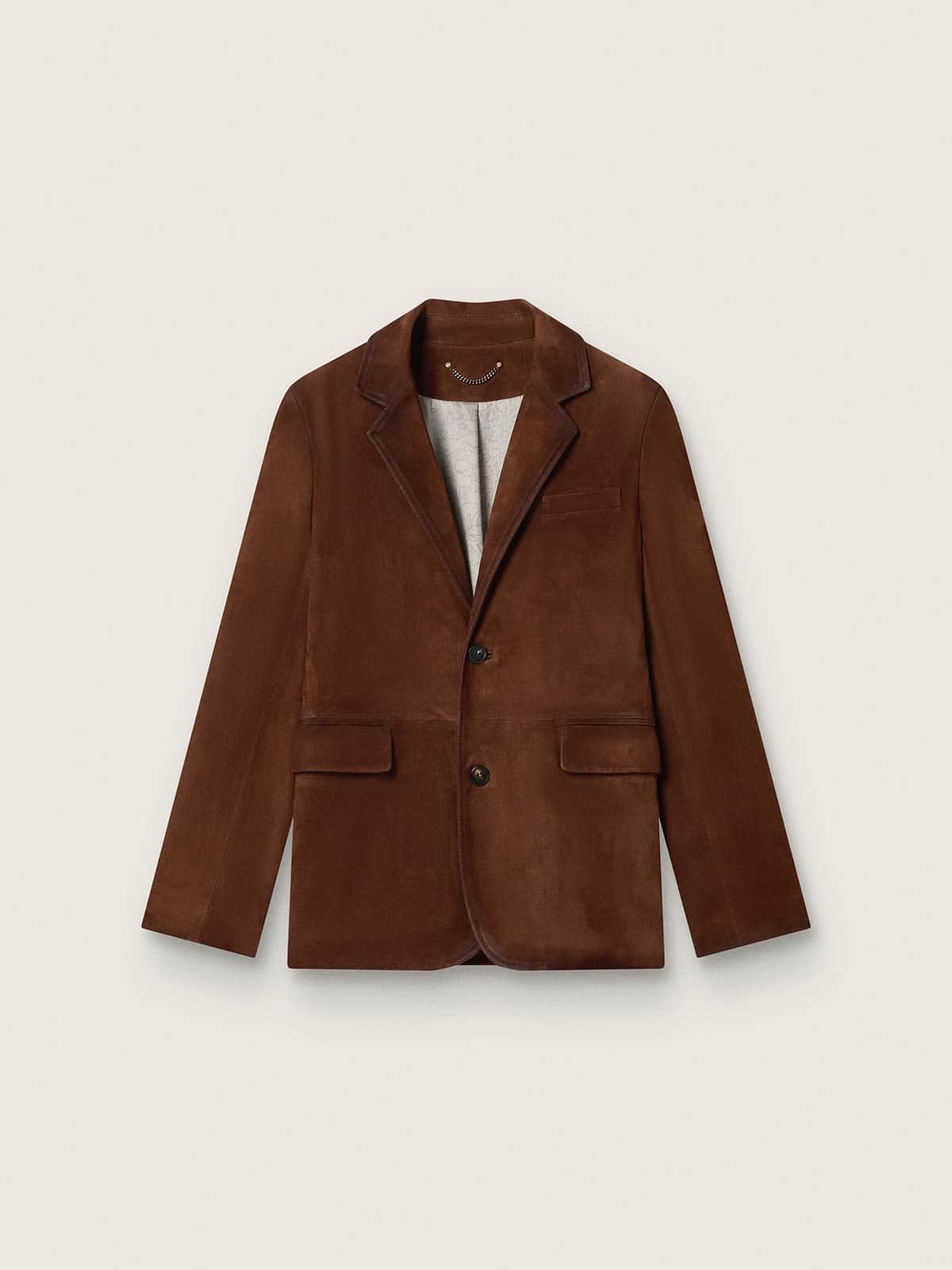 Golden Goose - Men's jacket in brown waxed suede in 