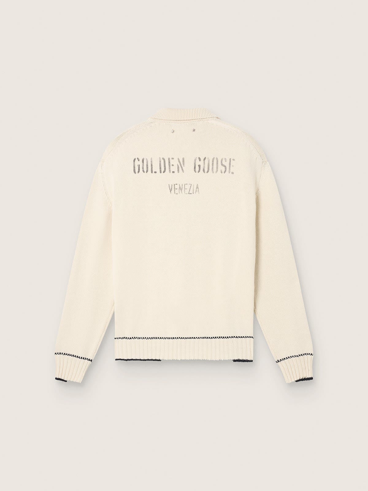Golden Goose - Polo homme en coton blanc in 