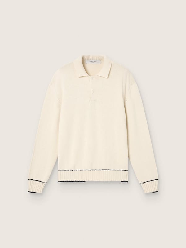 Golden Goose - Polo homme en coton blanc in 