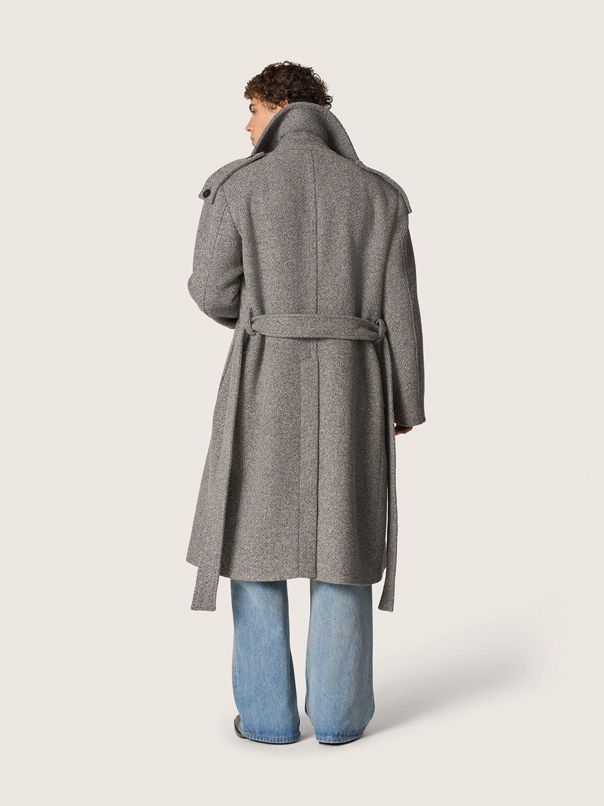 Golden Goose - Pull homme en laine moulin&eacute;e c&ocirc;tel&eacute;e vert for&ecirc;t in 