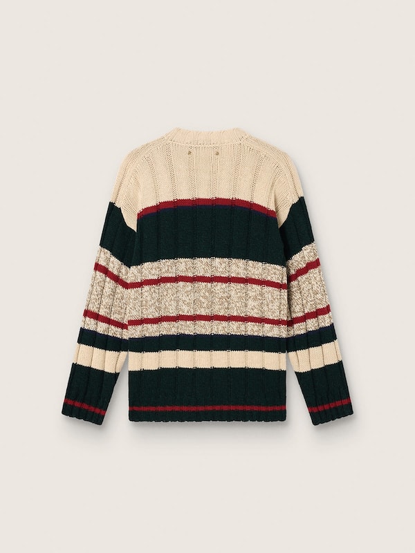 Golden Goose - Men's sweater in striped alpaca blend in 