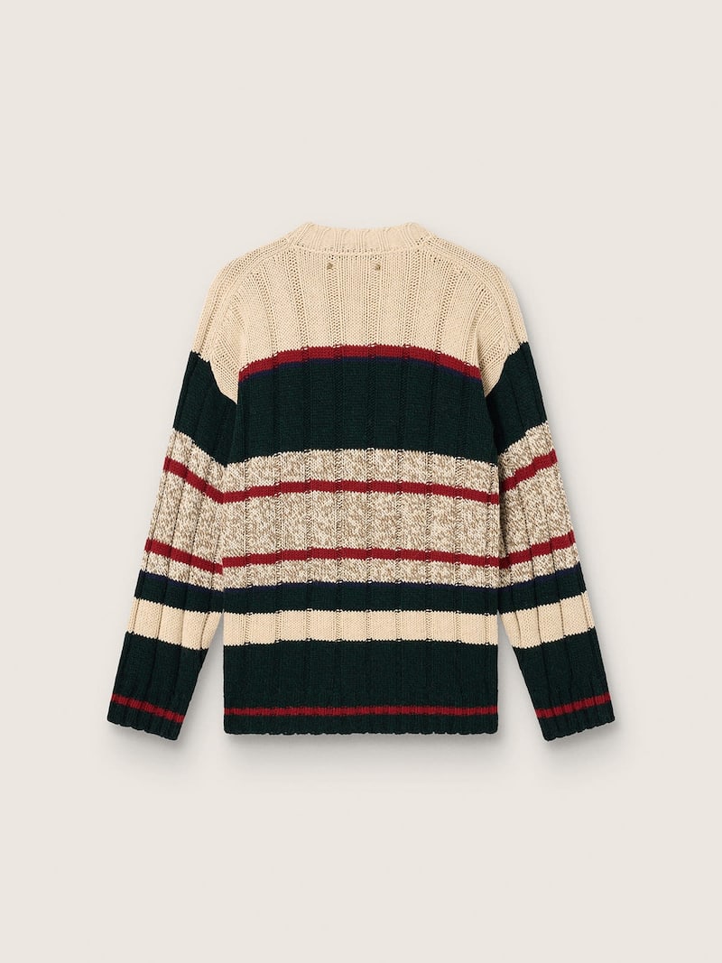 Golden Goose - Men's sweater in striped alpaca blend in 