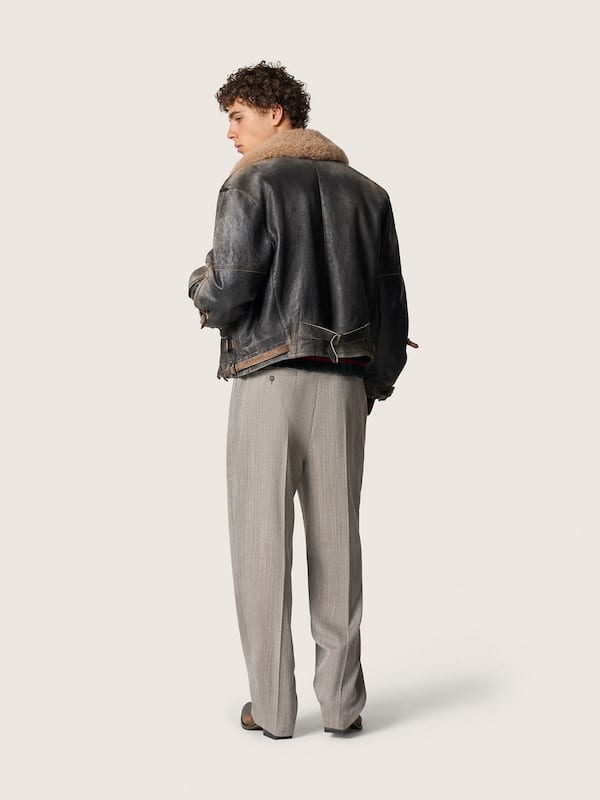 Golden Goose - Men's sweater in striped alpaca blend in 