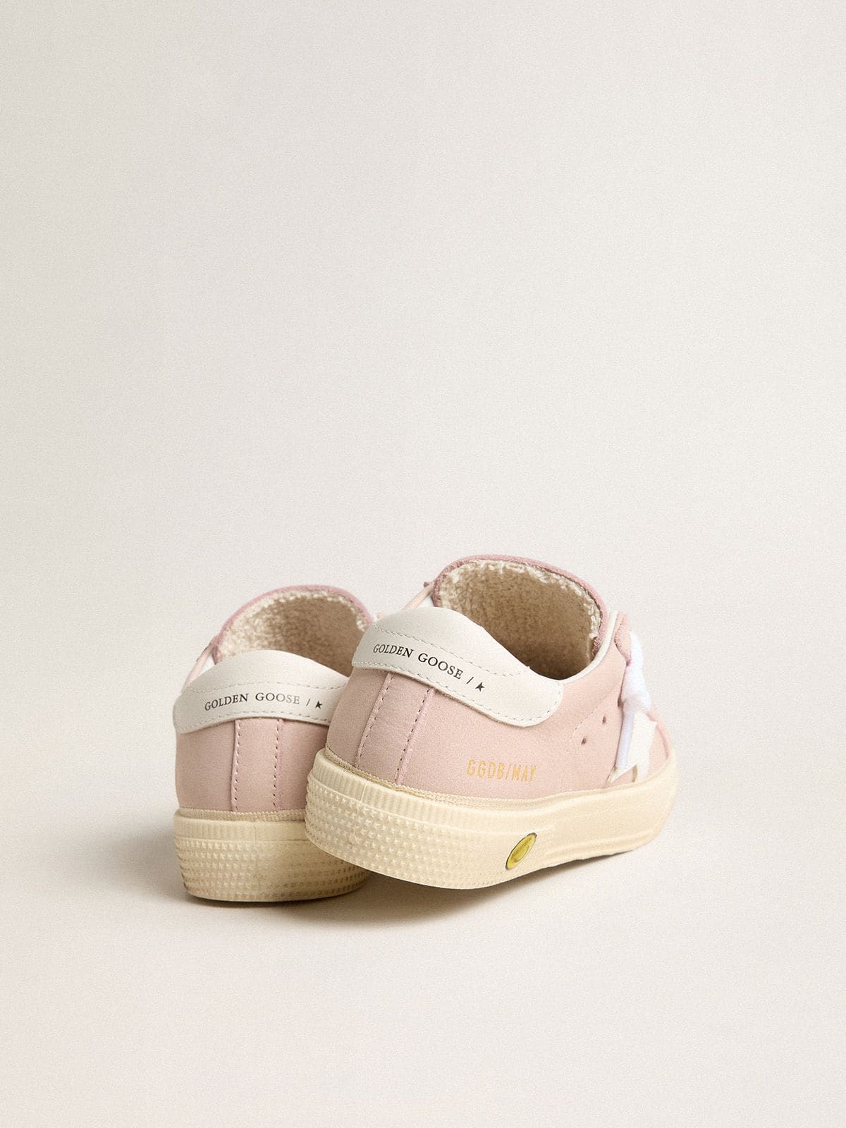 Golden Goose - Pink May Teen with white leather star in 