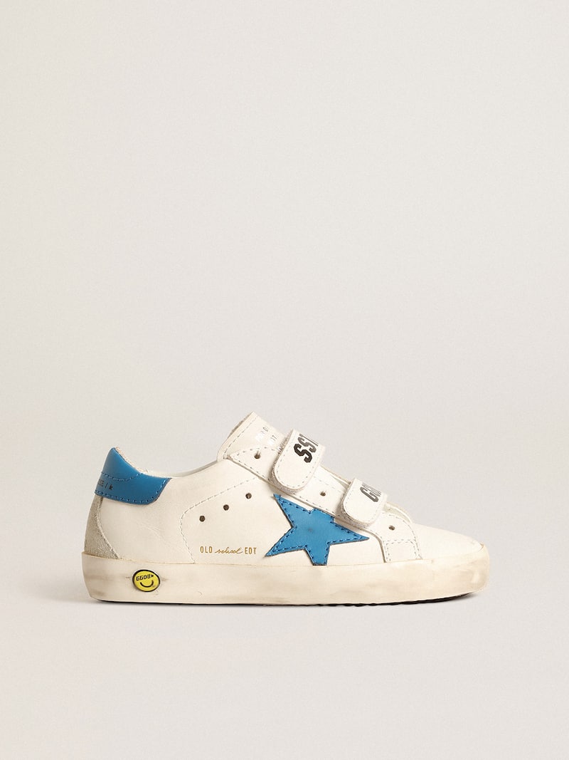 Old School Teen in leather with light blue star and heel tab