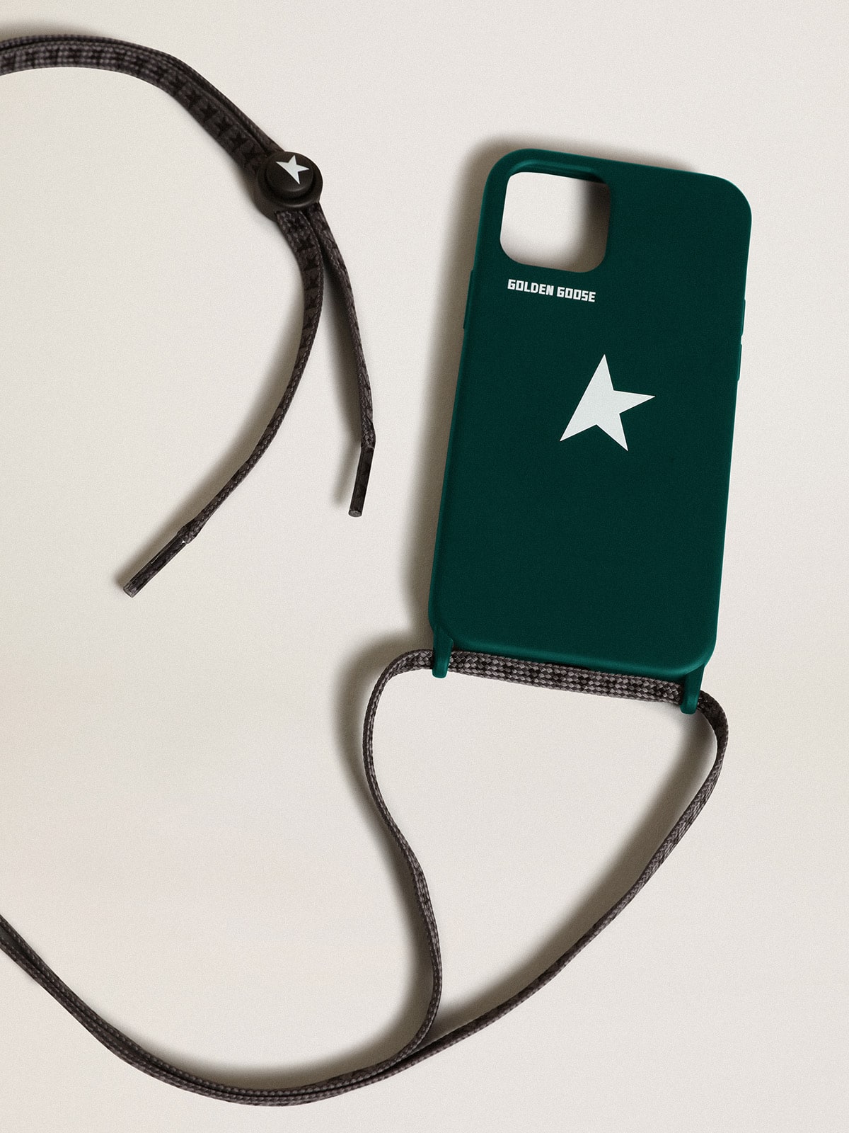 Golden Goose - Funda para iPhone 12 y 12 Pro verde con logo in 