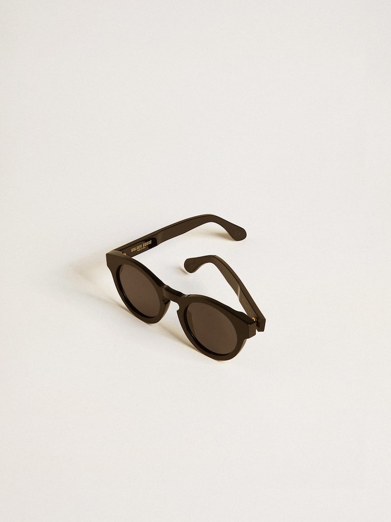 Golden Goose - Gafas de sol square modelo panthos con montura y lentes negras in 
