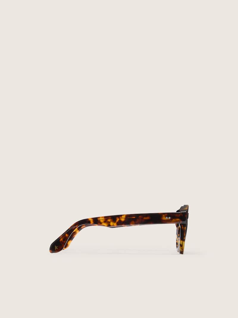 Golden Goose - Gafas de sol square modelo panthos con montura habano y lentes verdes in 