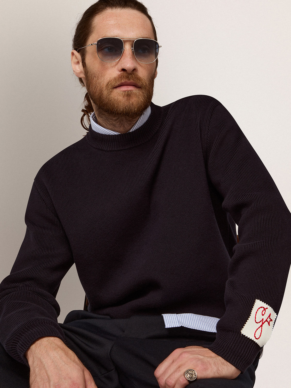 Sunframe Roger aviator model with silver frame