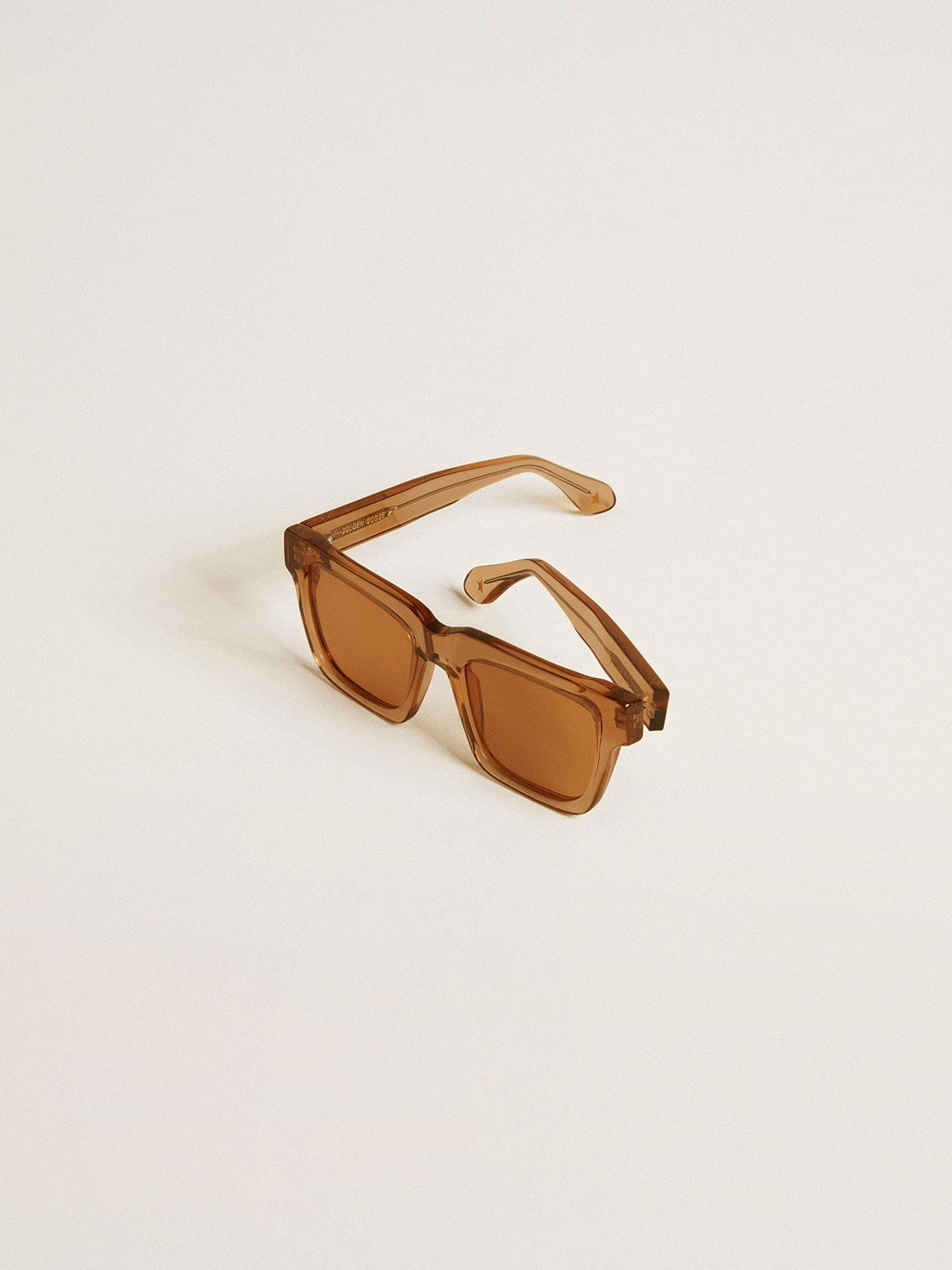 Gafas de sol square modelo Jamie con montura y lentes color miel