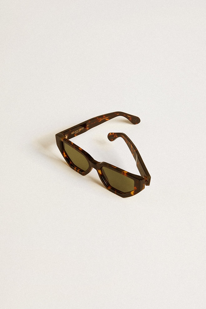 Golden Goose - Gafas de sol modelo rectangular con montura habano in 