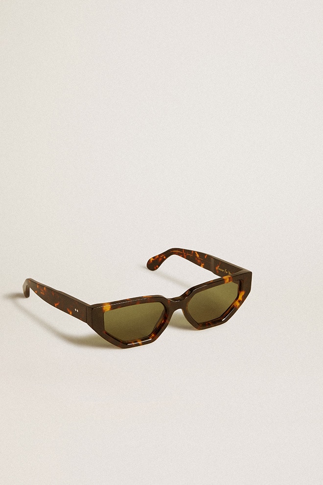 Golden Goose - Gafas de sol modelo rectangular con montura habano in 