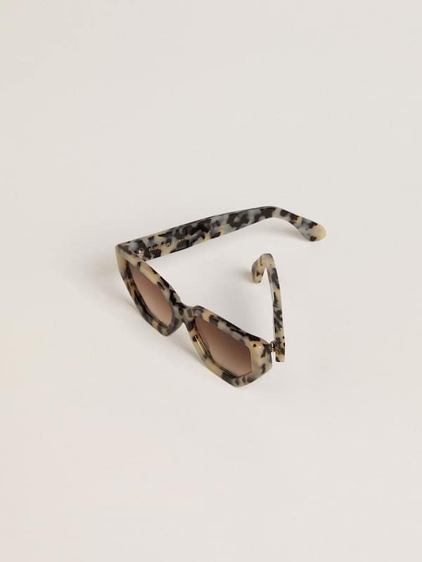 Golden Goose - Jackie square sunglasses with tortoiseshell pattern  in 