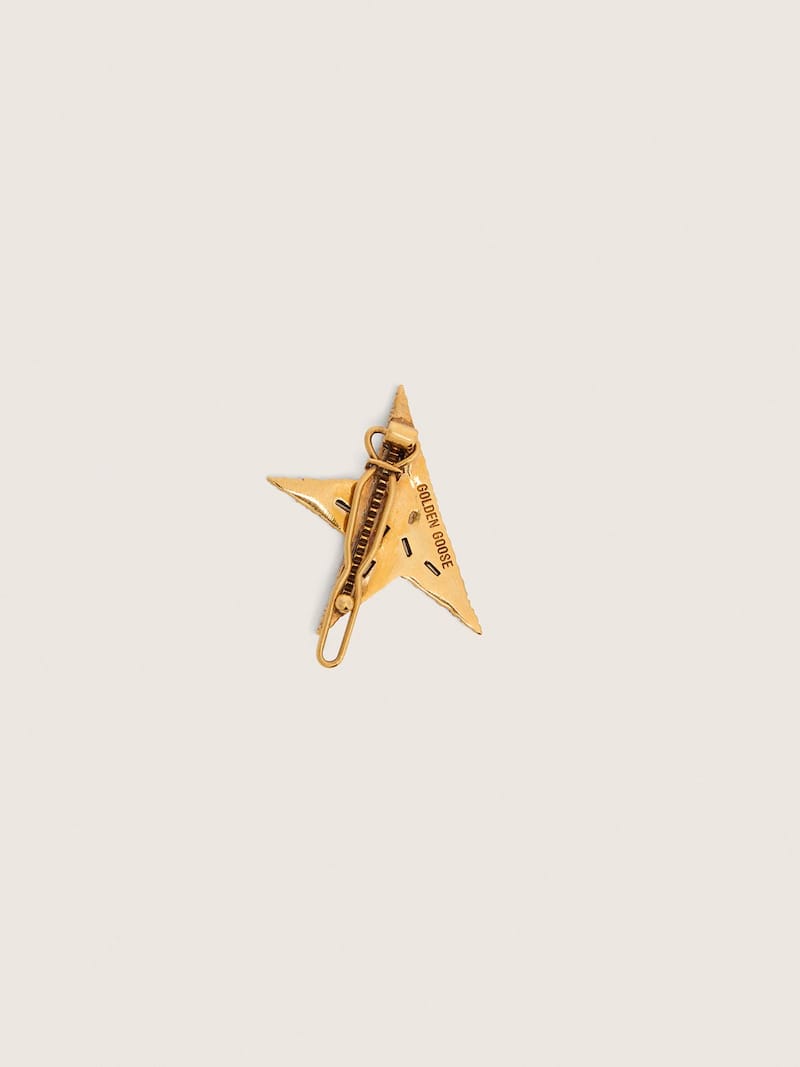 Golden Goose - Lace lock with Star clip in antique gold color in 