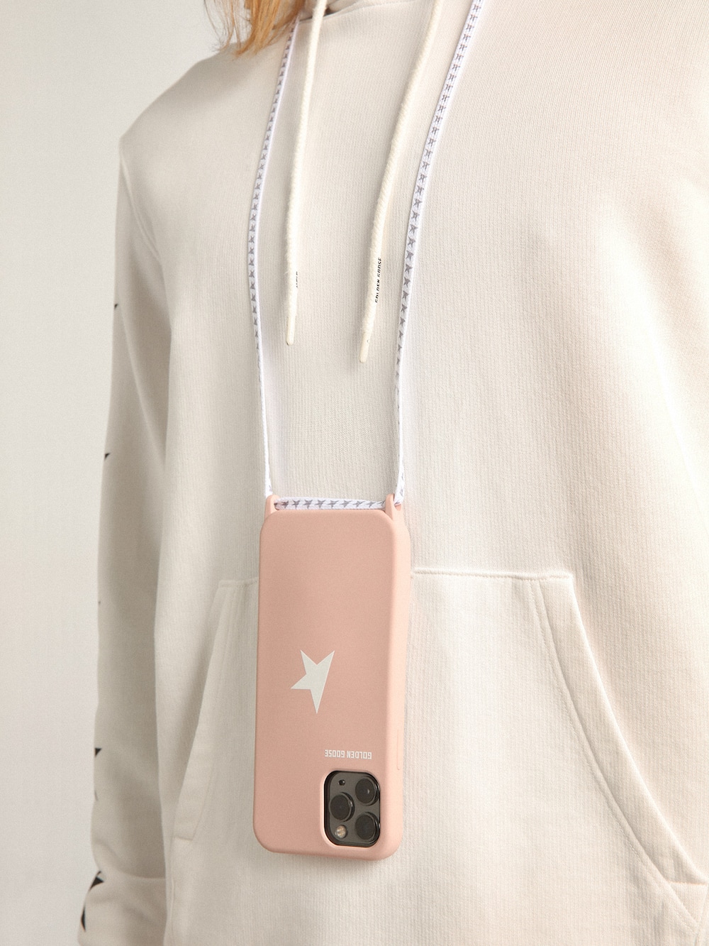 Golden Goose - Cover per iPhone 12 e 12 Pro Max rosa chiaro in 