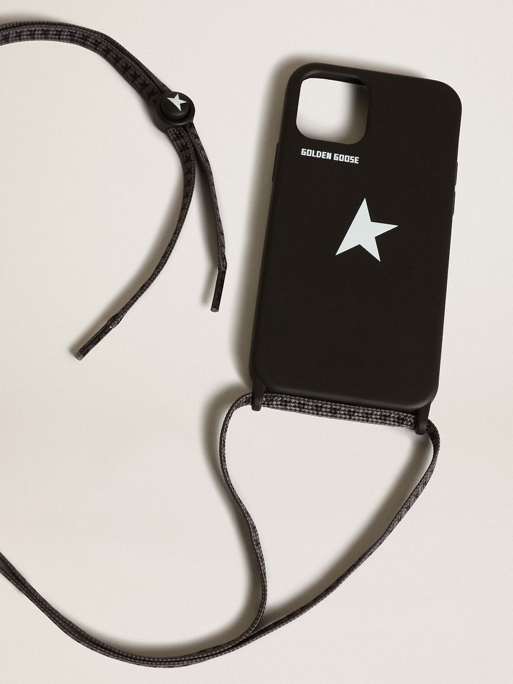 Golden Goose - Cover for iPhone 12 and 12 Pro Max black with white logo in 