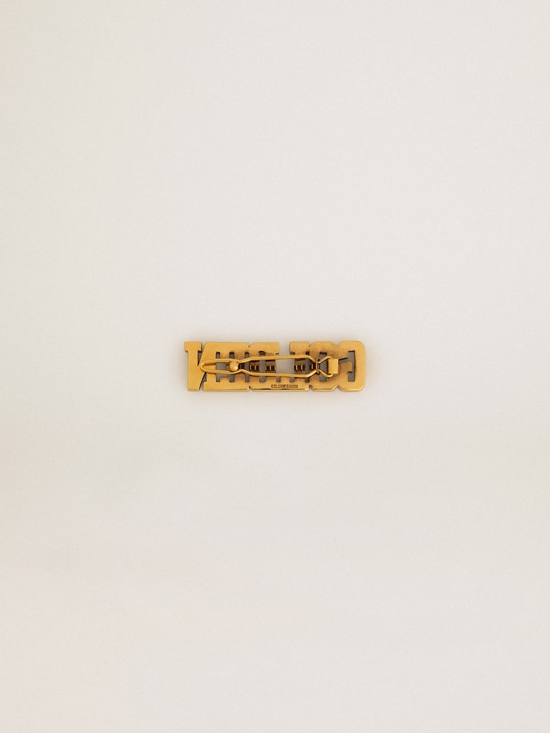Golden Goose - Golden lace tag in antique gold color with pearls in 