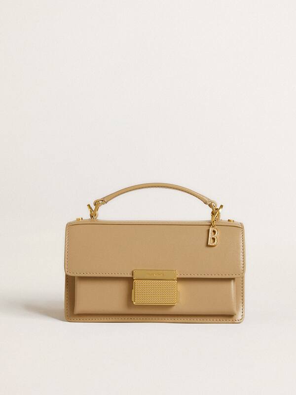 Golden Goose - Letter B charm in gold-colored brass with crystals in 