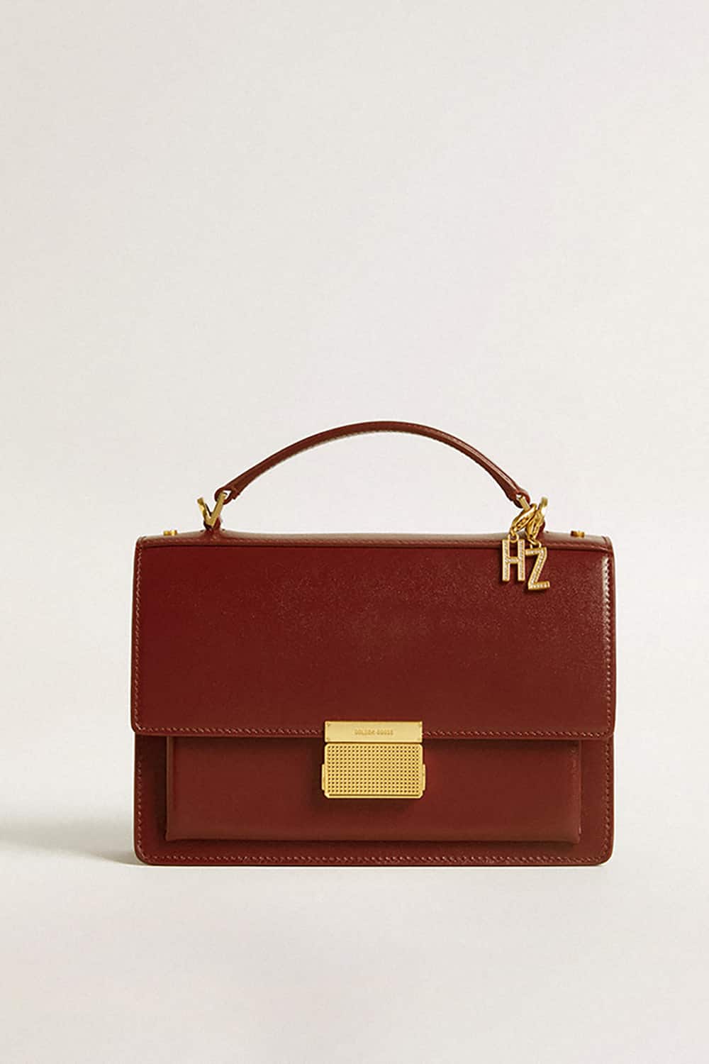 Golden Goose - Charm in ottone a forma di lettera H color oro con cristalli in 