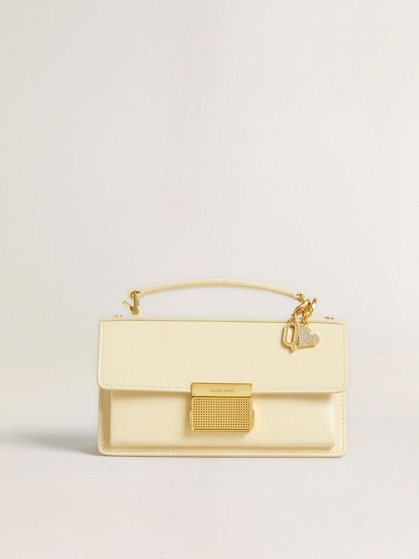 Golden Goose - Letter Q charm in gold-colored brass with crystals in 