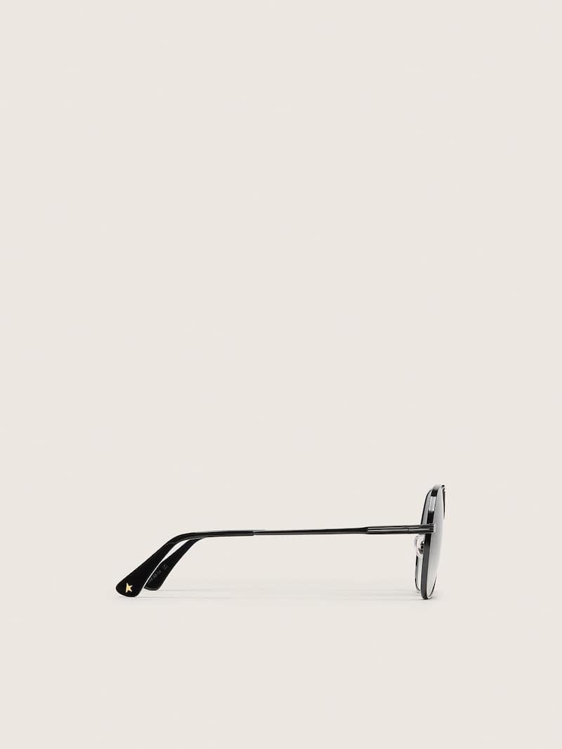Golden Goose - Gafas de sol modelo aviador con montura color metal y lentes grises in 