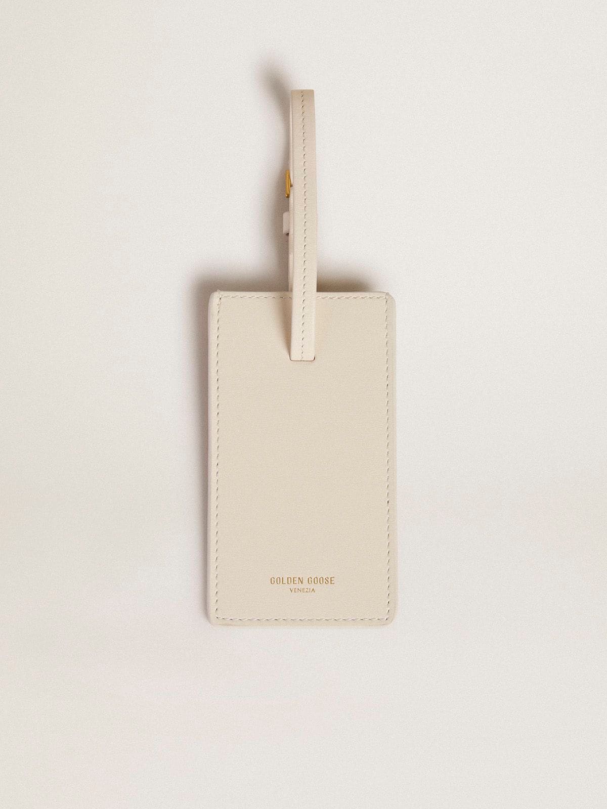 Golden Goose - Worn white luggage tag in 