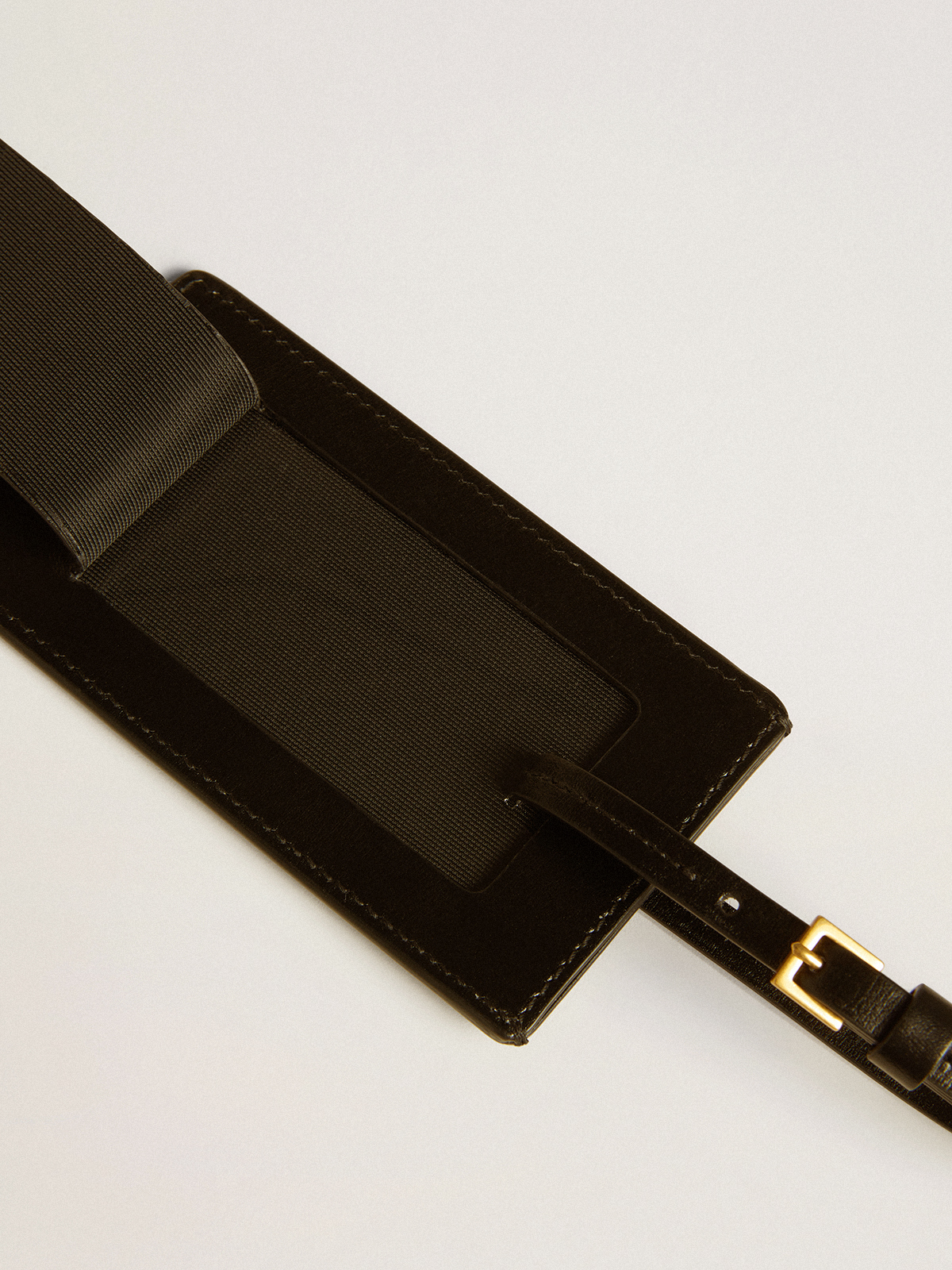 Golden Goose - Black luggage tag in