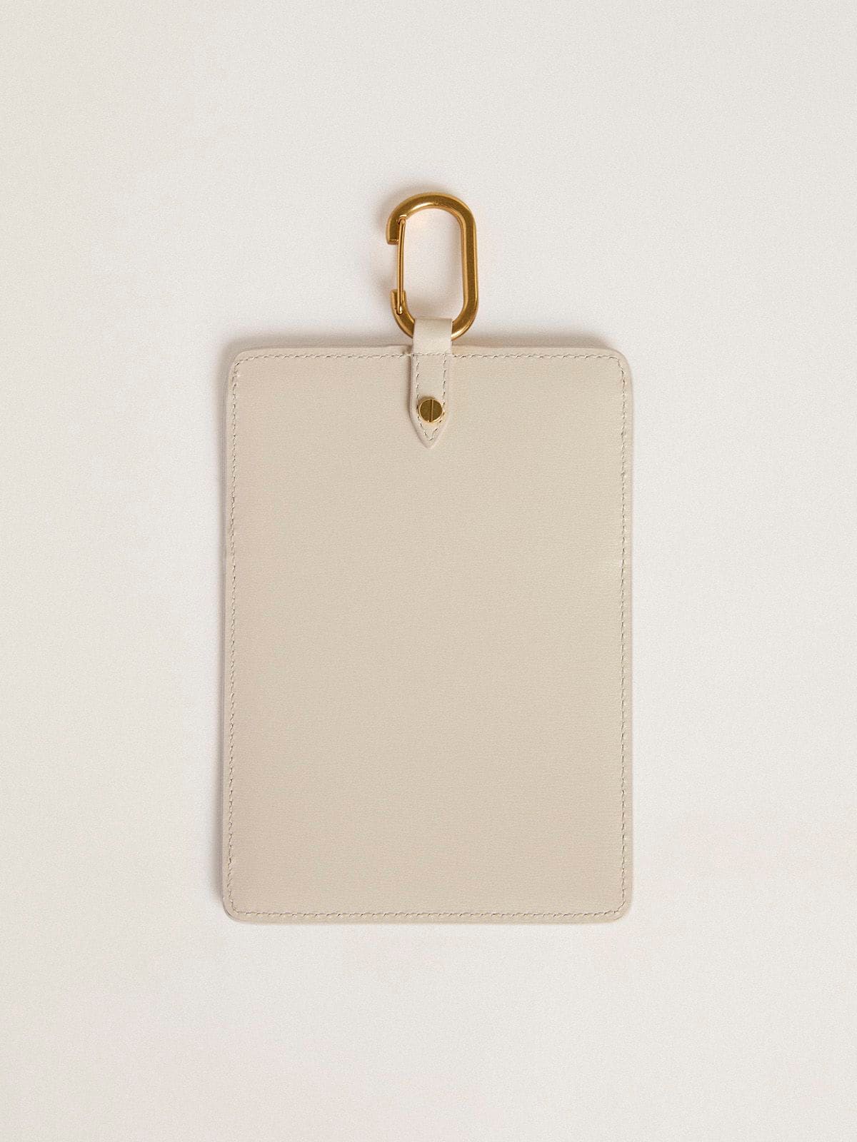 Golden Goose - Worn white document holder in 