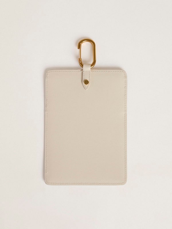 Golden Goose - Worn white document holder in 