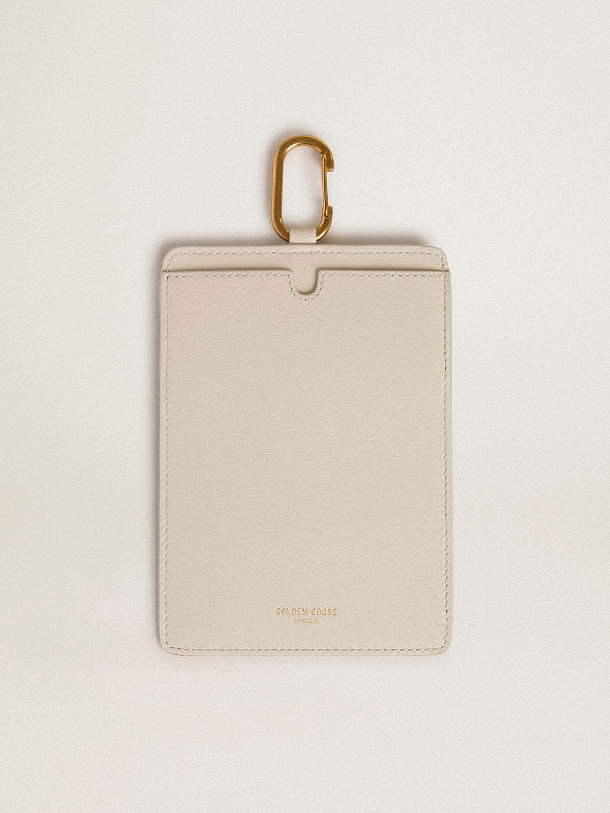 Golden Goose - Worn white document holder in 