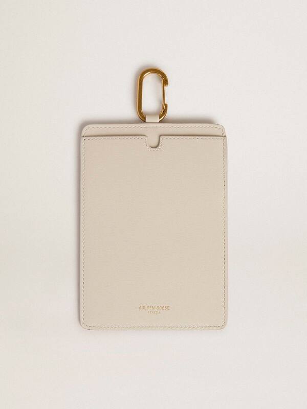 Golden Goose - Worn white document holder in 