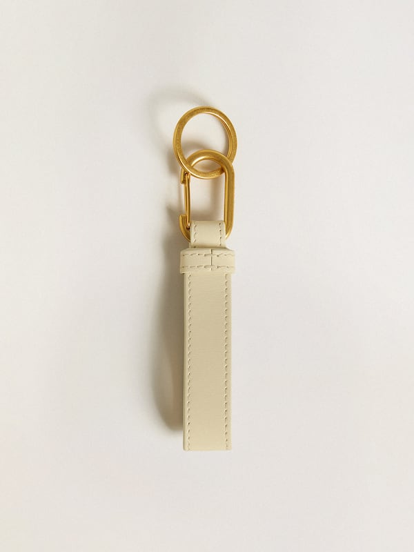 Golden Goose - Worn white keyring  in 