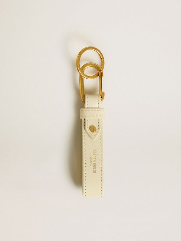 Golden Goose - Worn white keyring  in 