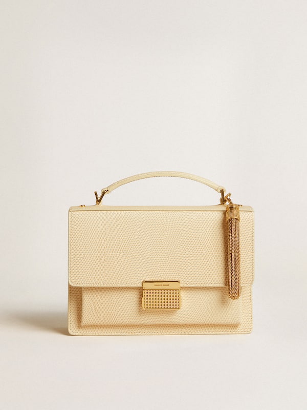 Golden Goose - Tassel-shaped charm in antique gold-colored brass in 