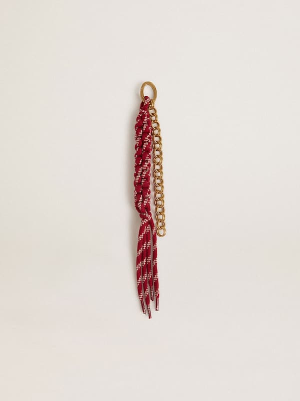 Golden Goose - Charm with red knotted laces  in 