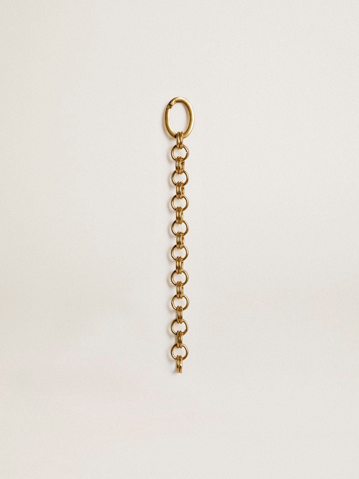 Golden Goose - Antique gold-colored brass charm in the shape of a chain in 