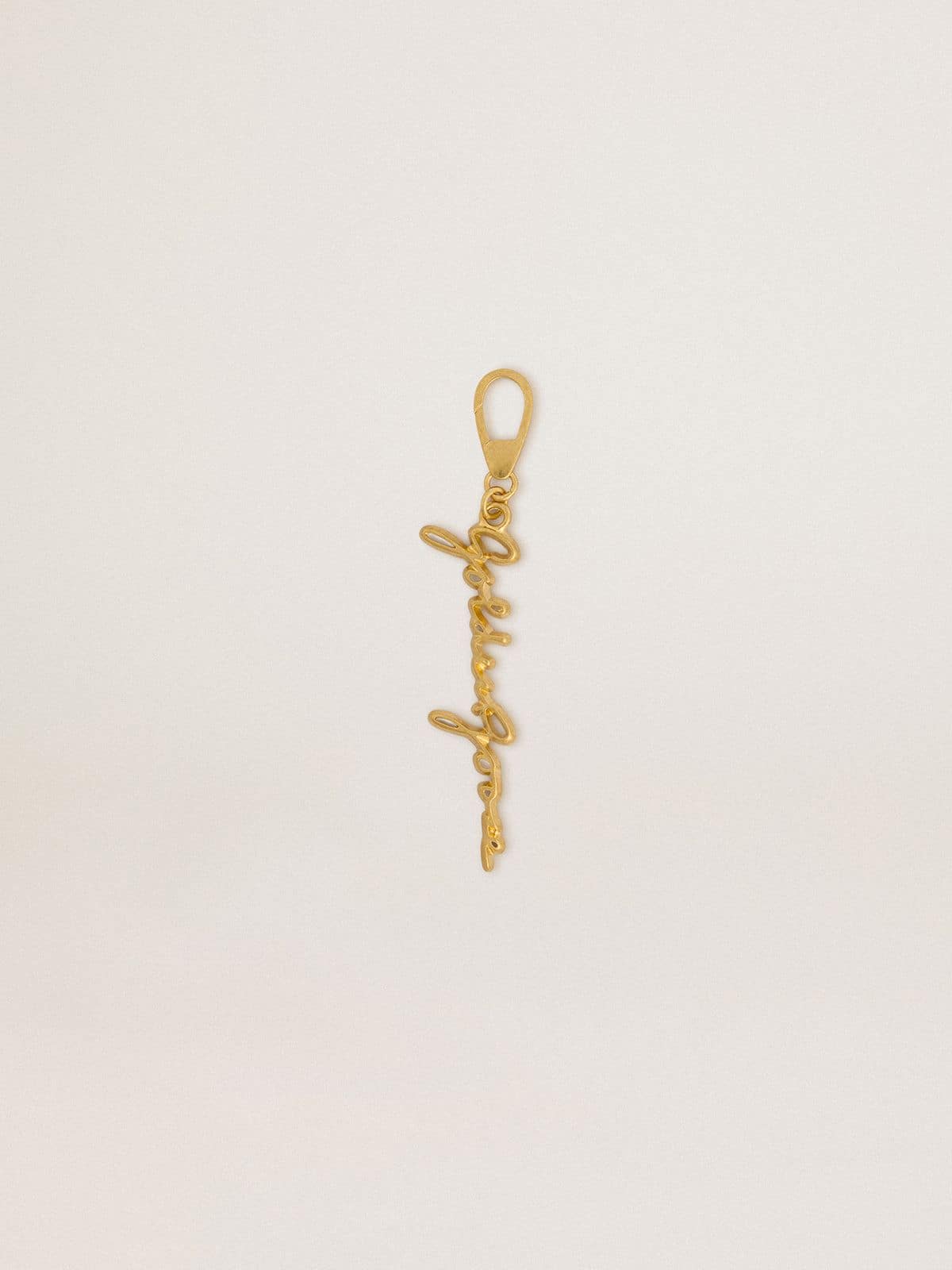 Golden Goose - Gold-colored brass charm with Golden Goose signature in 