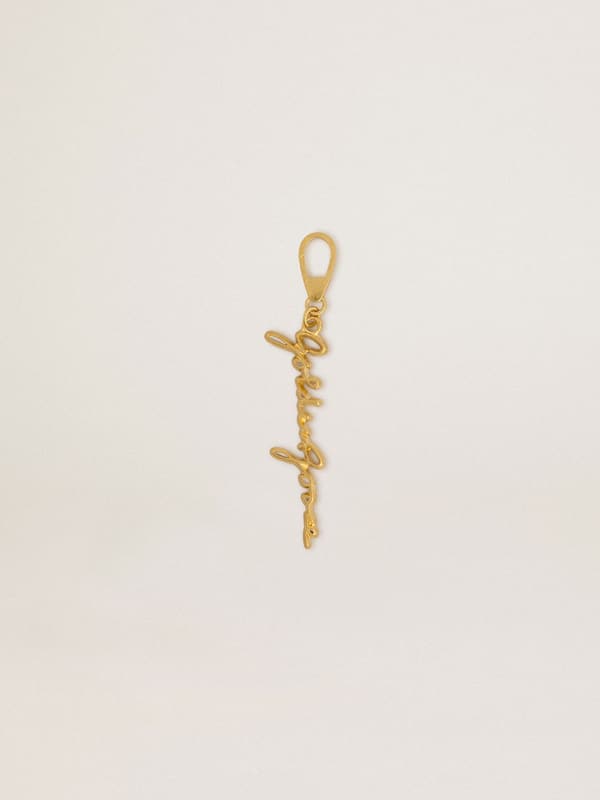 Golden Goose - Gold-colored brass charm with Golden Goose signature in 