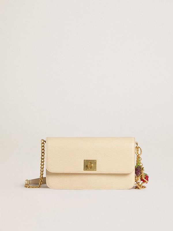 Golden Goose - Red strawberry charm with gold star in 