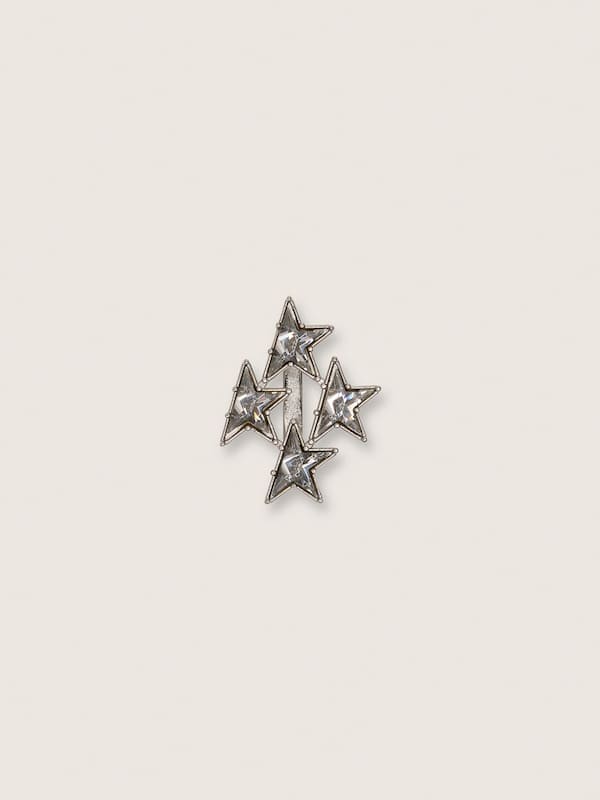 Golden Goose Silver-tone star lace loop Jewelry silver unisex