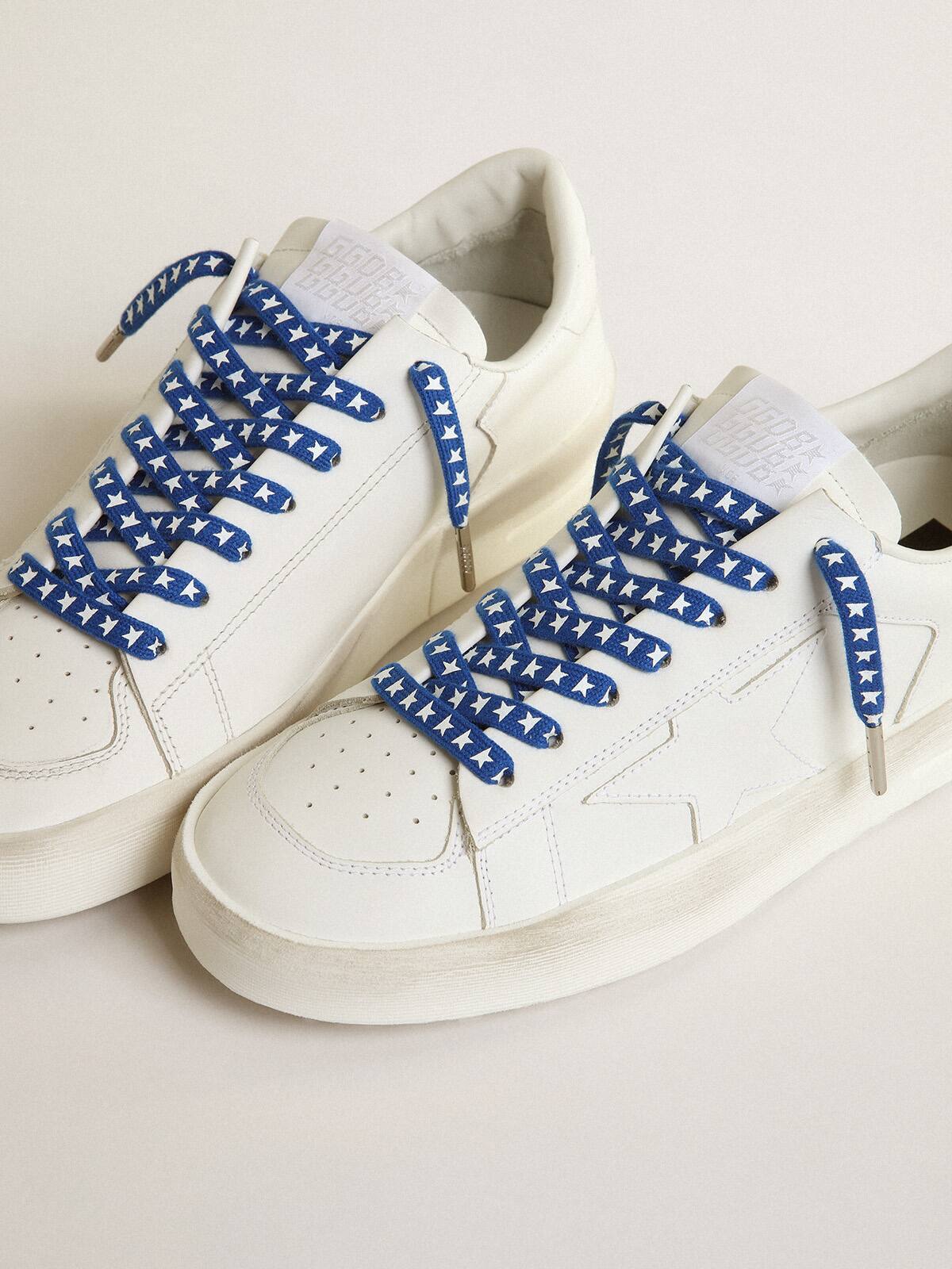 Golden Goose - Blue laces with contrasting white stars in 